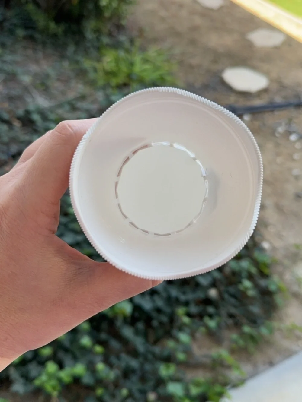 Vase pure white color 6-7 inch tall